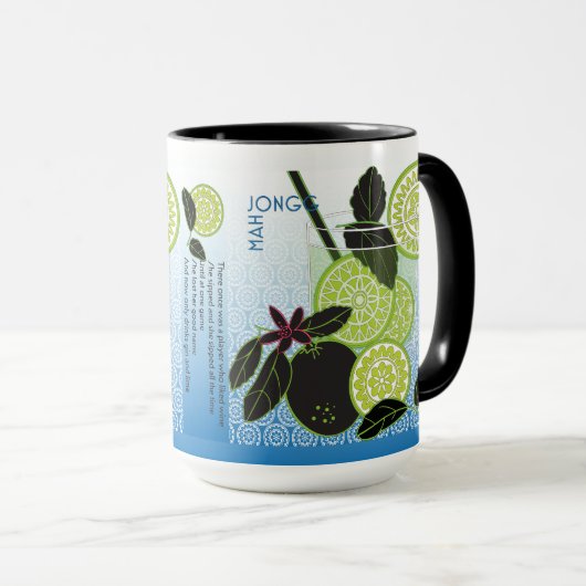 MAH Jongg Limerick Wine Tasse (VorderseiteRechts)