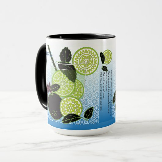 MAH Jongg Limerick Wine Tasse (Vorderseite Links)