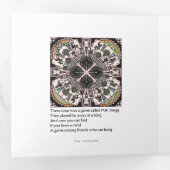 Mah Jongg Limericks 1 Trifold Card Dreifach Gefaltete Karte (Innen Erste Seite)