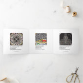 Mah Jongg Limericks 1 Trifold Card Dreifach Gefaltete Karte (Innenseite)