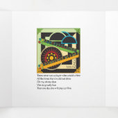 Mah Jongg Limericks 2 Trifold Card Dreifach Gefaltete Karte (Innenseite Mitte)