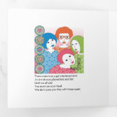 Mah Jongg Limericks 2 Trifold Card Dreifach Gefaltete Karte (Innen Erste Seite)