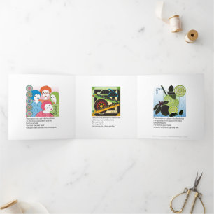 Mah Jongg Limericks 2 Trifold Card Dreifach Gefaltete Karte