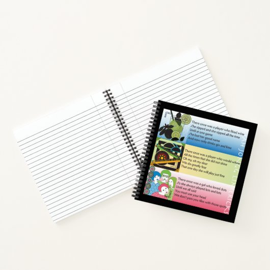 Mah Jongg Limericks Notebook Notizblock (Innenseite)