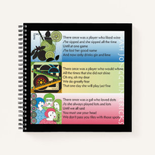 Mah Jongg Limericks Notebook Notizblock