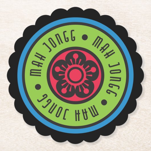 Mah Jongg Logo 1 Untersetzer (Vorderseite)