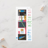 Mah Jongg Magazinen Geburtstagsflatter-Karte Karte (Vorderseite/Rückseite Beispiel)