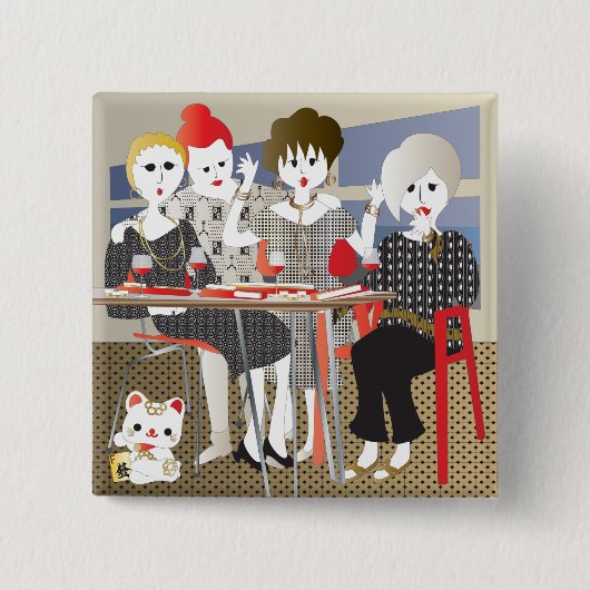 Mah Jongg MAHJ! Button (Vorderseite)