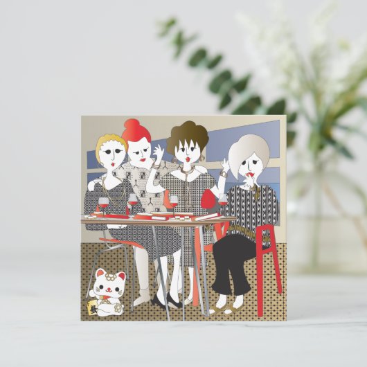 Mah Jongg MAHJ! Flache Karte (Stehend Vorderseite)