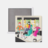 Mah Jongg Mahj Night2 Magnet (Vorderseite/Rückseite)