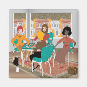 Mah Jongg Mahj Night Magnet