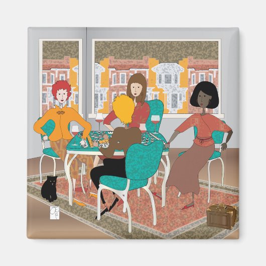 Mah Jongg Mahj Night Magnet (Vorne)