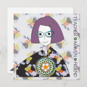 Mah Jongg Maven Flat Card Einladung (Vorne/Hinten)