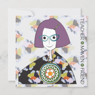 Mah Jongg Maven Flat Card Einladung