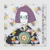 Mah Jongg Maven Flat Magnet (Vorderseite)