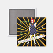 Mah Jongg Mic Drop Magnet (Vorderseite/Rückseite)