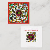 Mah Jongg Mistletoe Small Card Mitteilungskarte (Vorne/Hinten)