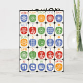 Mah Jongg Modern Card Karte (Vorderseite)