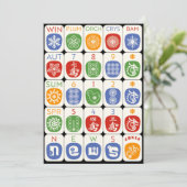 Mah Jongg Modern Flat Card Karte (Stehend Vorderseite)