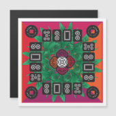 Mah Jongg Money Tree 2025 Flat Magnet (Vorne/Hinten)
