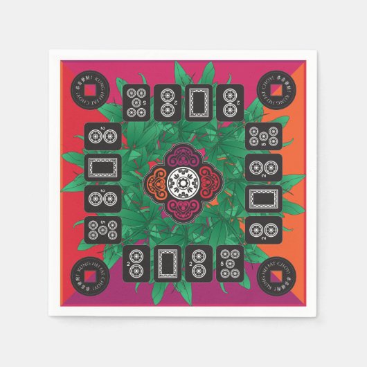 Mah Jongg Money Tree 2025 Napkins Serviette (Vorderseite)