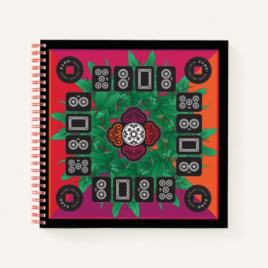Mah Jongg Money Tree 2025 Notebook Notizblock (Vorderseite)