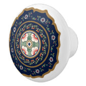 Mah Jongg Muster Keramikknauf (Rechts)