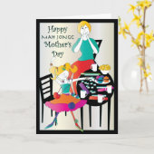 Mah Jongg Muttertag 2 Karte (Gelbe Blume)