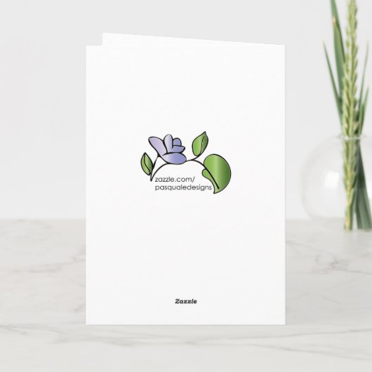 Mah Jongg Muttertag Karte (Rückseite)