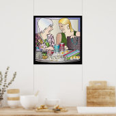 Mah Jongg Muttertag Poster (Küche)