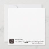 Mah Jongg New Years Feiertagskarte (Rückseite)