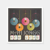 Mah Jongg New Years Serviette (Vorderseite)