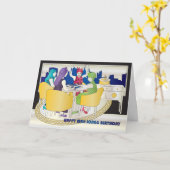 Mah Jongg New York Birthday Card Karte (Gelbe Blume)