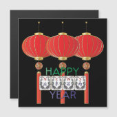 Mah Jongg News Holiday Magnet Card (Vorne/Hinten)