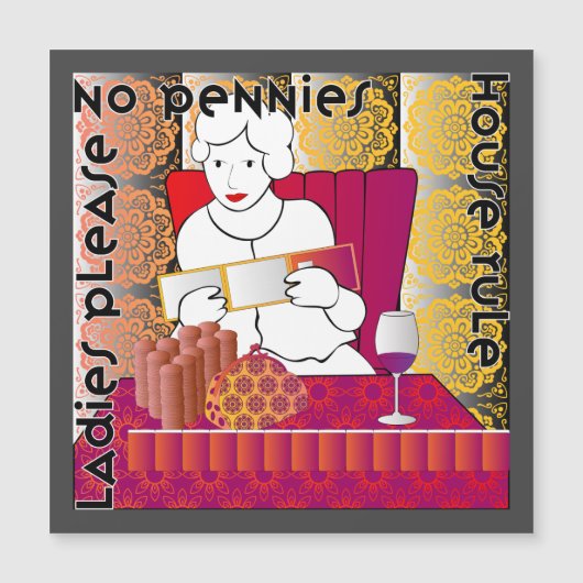 Mah Jongg No Pennies Magnet (Vorderseite)