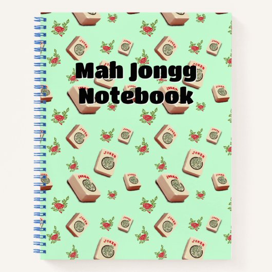 Mah Jongg Notebook Notizblock (Vorderseite)