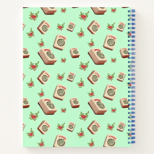 Mah Jongg Notebook Notizblock (Rückseite)