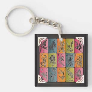 Mah Jongg One Bams Schlüsselanhänger