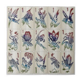 Mah Jongg One Bams Tile Fliese (Vorderseite)