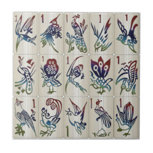 Mah Jongg One Bams Tile Fliese