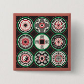 Mah Jongg One Dots Coin Button (Vorderseite)