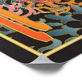 Mah Jongg Orange Poster (Ecke)