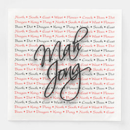 Mah Jongg Paper Napkins Serviette