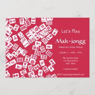 Mah-Jongg-Party Einladung
