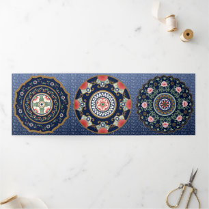 Mah Jongg Patterns Trifold Card Dreifach Gefaltete Karte