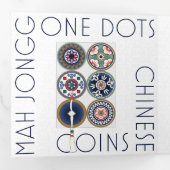 Mah Jongg Patterns Trifold Card Dreifach Gefaltete Karte (Innen Erste Seite)