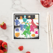 Mah Jongg Polka-Dots Napkins Serviette (Beispiel)