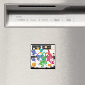 Mah-Jongg-Polka-Punkte-Magnet Magnet (In Situ (Geschirrspüler))