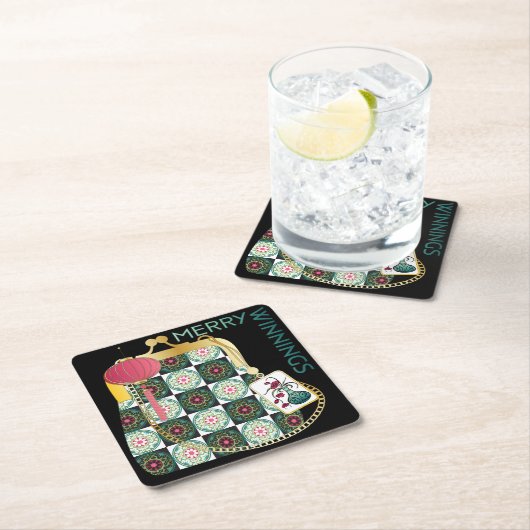 Mah Jongg Purse Holiday Untersetzer (Vor Ort)