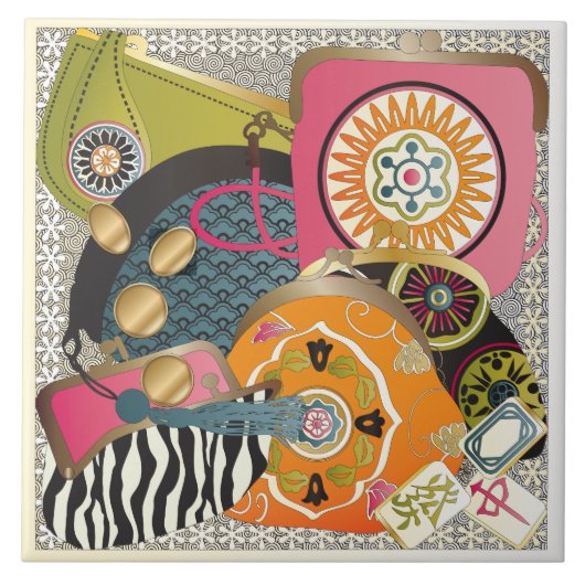 Mah Jongg Purses Fliese (Vorderseite)